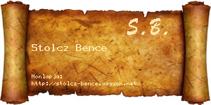 Stolcz Bence névjegykártya